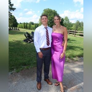 Hello Molly Cool Call Satin Maxi Dress